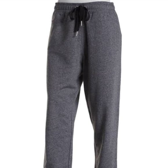 Calvin Klein Women's Premium French Terry Black Heather Fleece Jogger Sz M NWOT - Picture 1 of 7